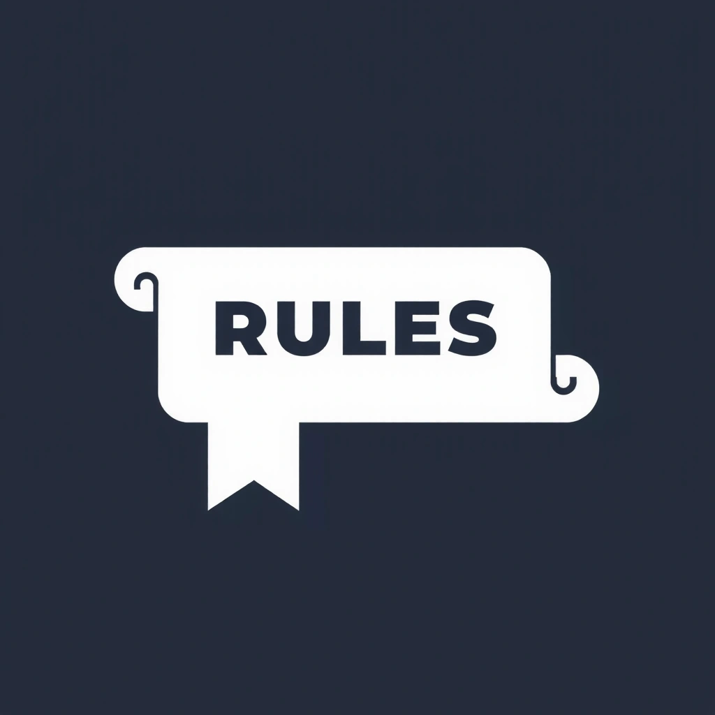 Icon representing user conduct rules